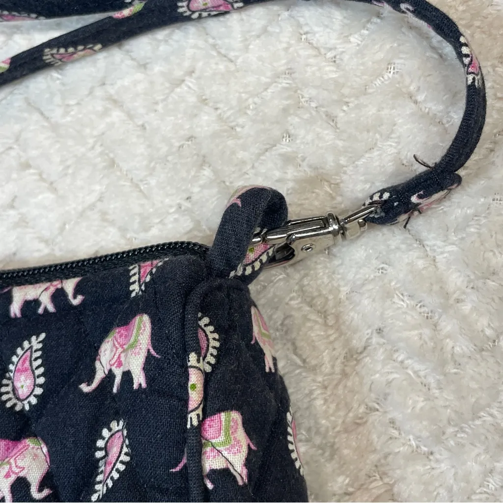 Vera Bradley Retired Pink Elephant Convertible Mini Crossbody Bag | Y2K Preppy - Image 3