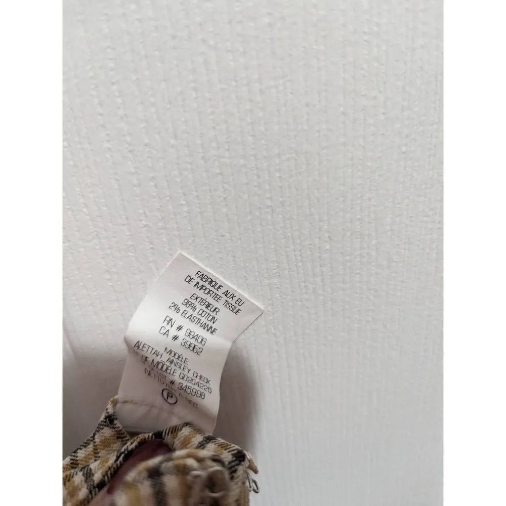 Theory Alettah Ainsley Check cropped pants size 0 - Image 4