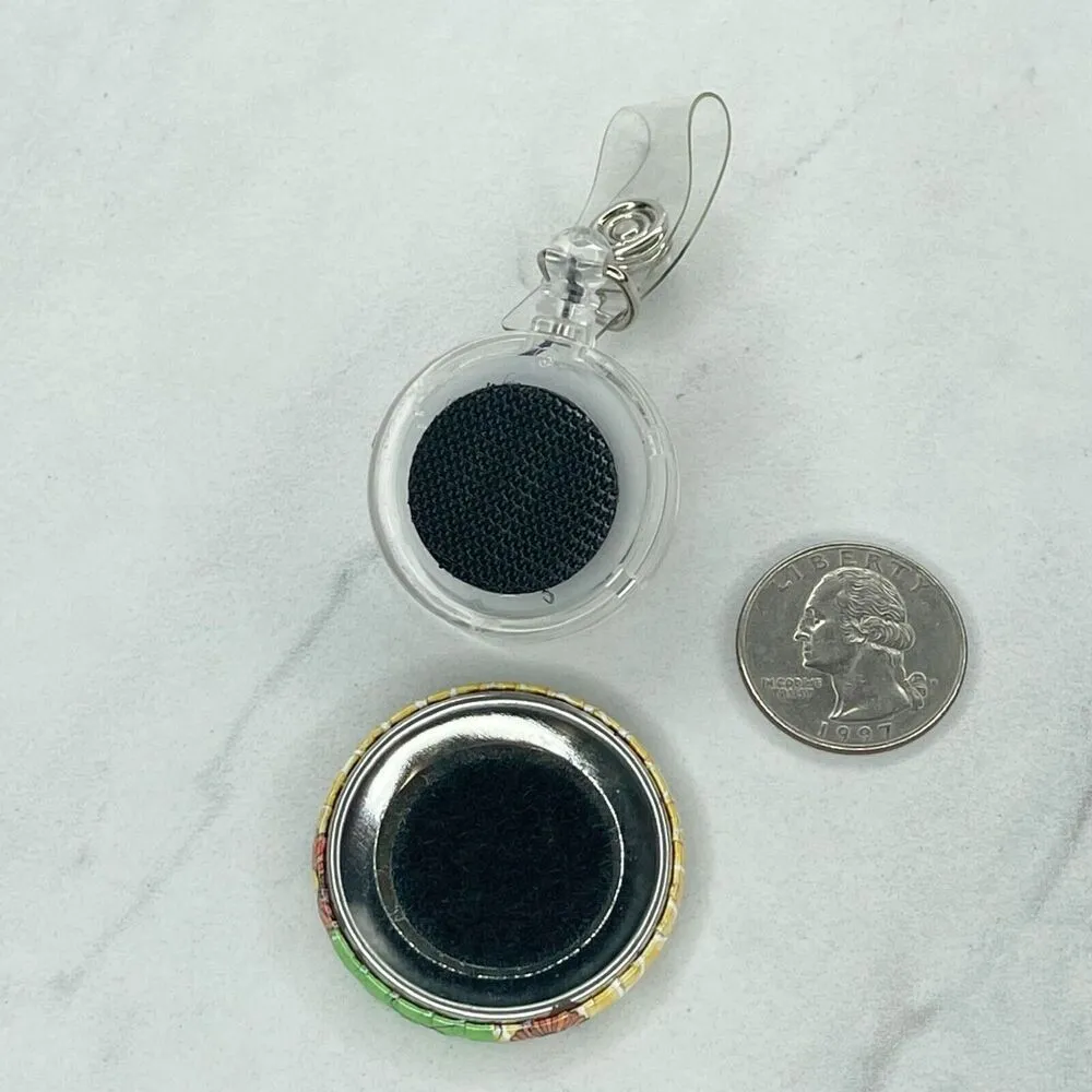 Bee Happy Flower Clip Retractable Reel School Work Badge ID Holder - Image 4