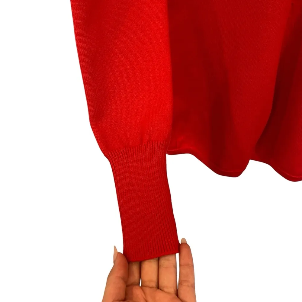 Nike Every Stitch Considered Red Wool Bodysuit Romper Made In Italy - Image 4