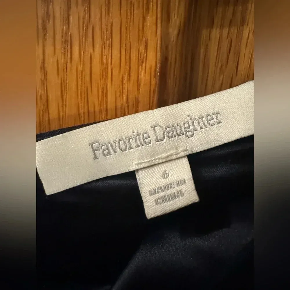 Favorite Daughter The Lovesick Off the Shoulder Cotton Blend Dress NWOT Size 6 Blue - Image 4