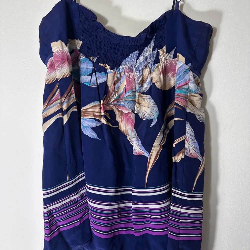 Yumi Kim 100% silk floral striped tank top size M - Image 9