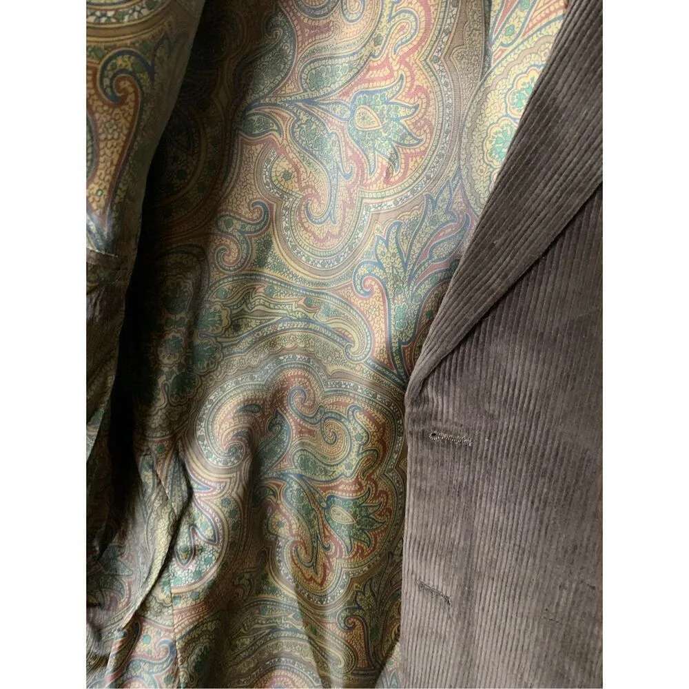 Lauren Ralph Laurel brown corduroy cord blazer suit jacket men's size 40R NEW - Image 6