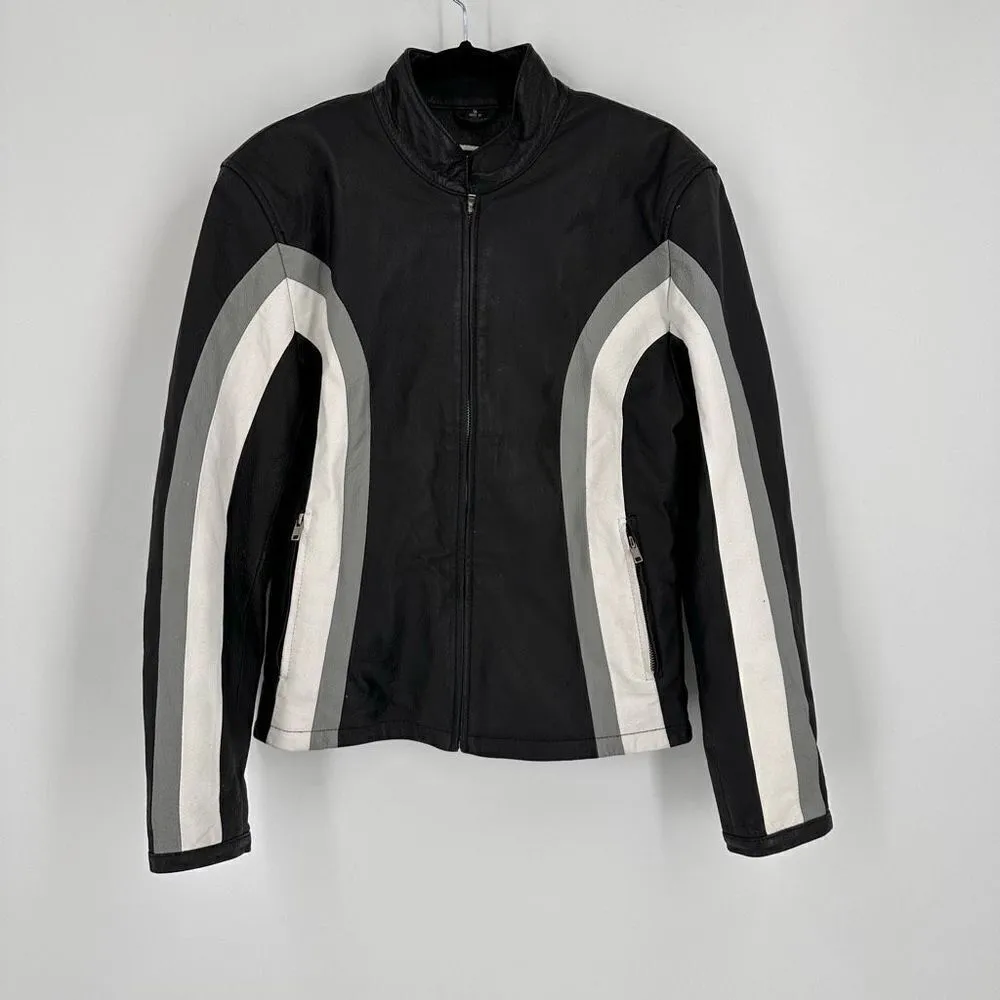 USA Bikers Dream Apparel Live to Ride Motorcycle Jacket thinsulate lined small Black - Image 3