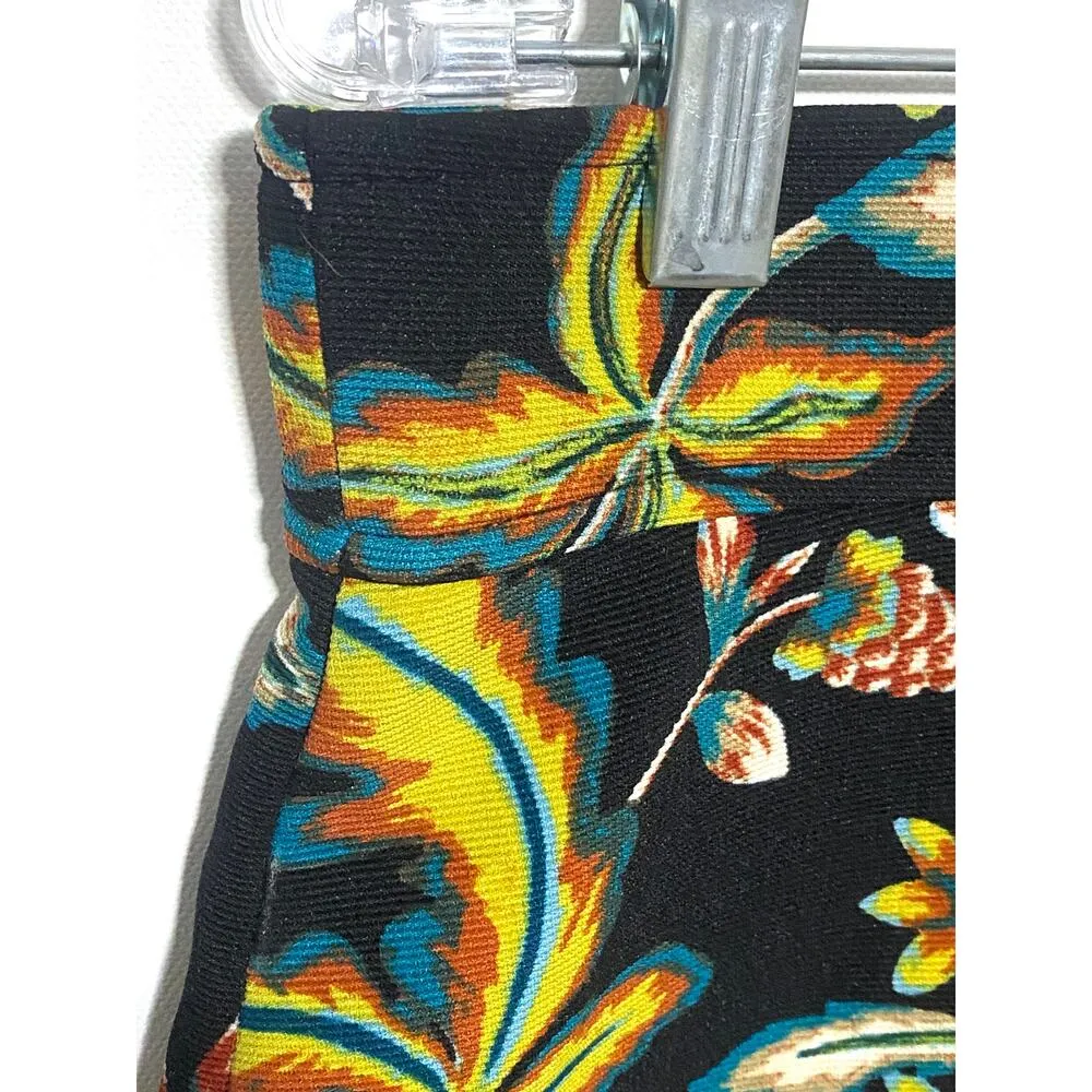 Inc International Concepts Zip Front Ring Pull Floral Bright Stretch Womens 10 - Image 4