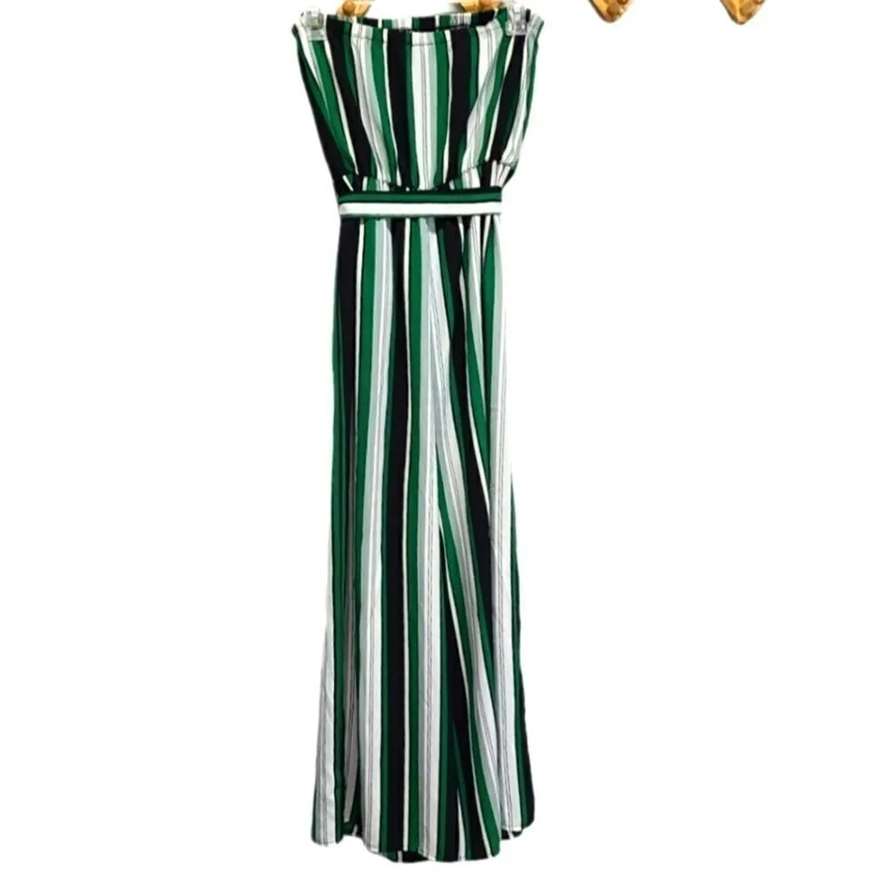 Soprano Stripped Seeveless Jumpsuit Size Small - Image 4