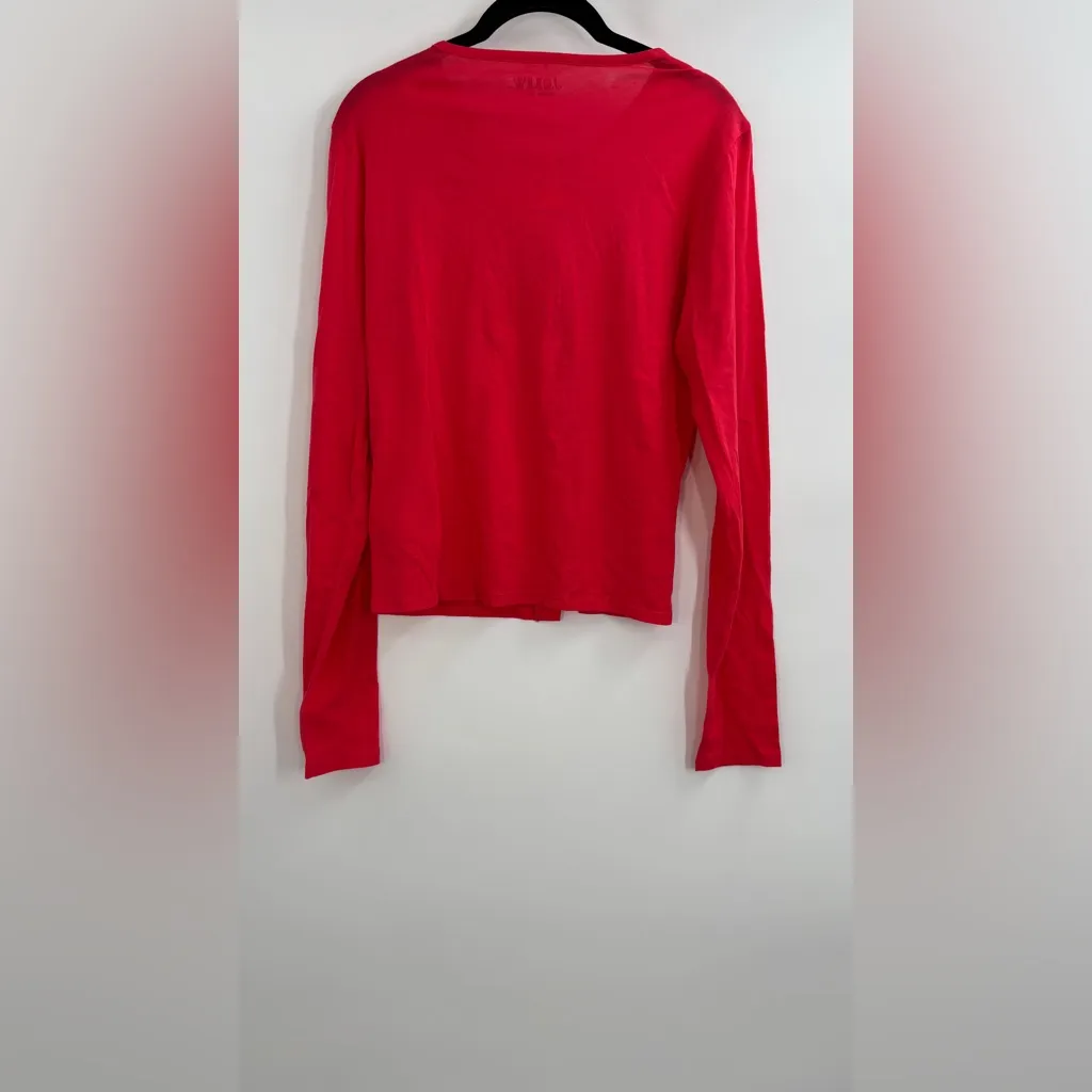 J.Crew Feather jersey crewneck cardigan Strawberry Sunrise - Image 6