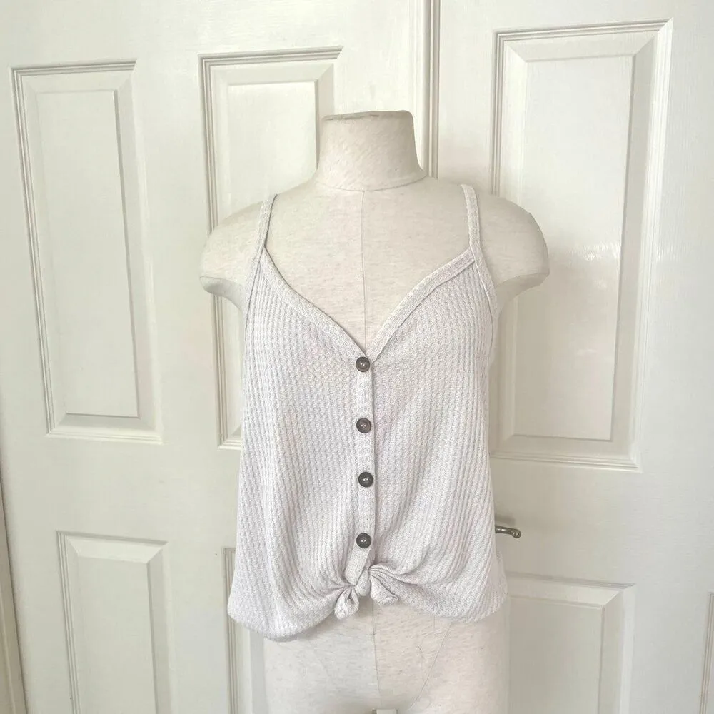 Sky and Sparrow knit button tank top - Image 3