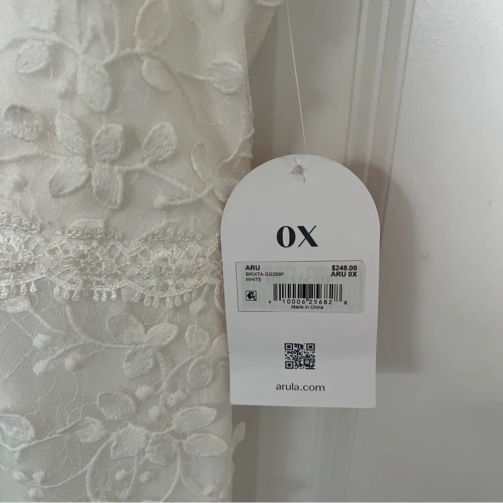 NEW Arula FLAWED White Floral Lace Maxi Dress Plus Size 0X NWT see photos - Image 10