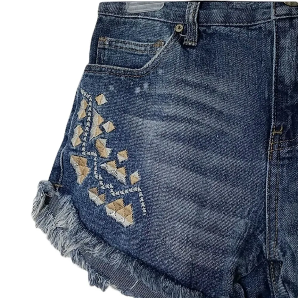 Free People Jean Shorts size 25 - Image 4