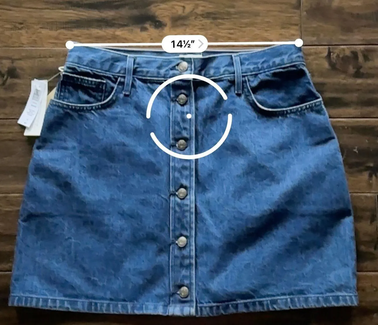 Wilfried Denim Mini Skirt - Image 3