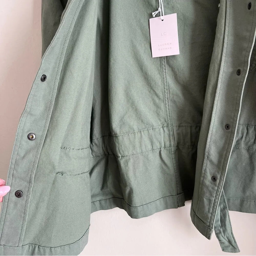 LC Lauren Conrad Tie Waist Utility Jacket Size Medium - Image 6