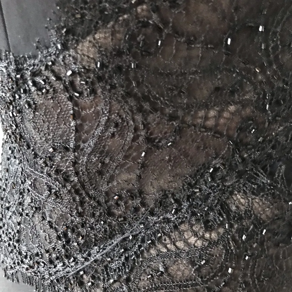 Vintage black dress with lace - Image 6