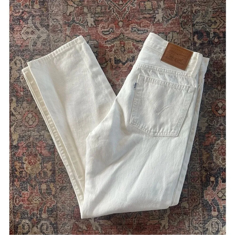 Levi’s 501 Straight Leg Jeans - White - 26 - Image 4