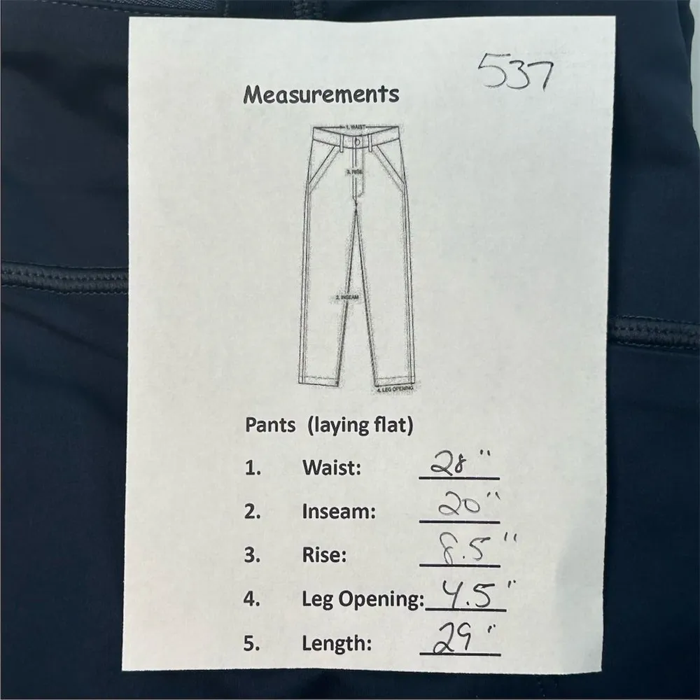 Athleta Women's XS Blue Velocity Colorblock Capri Leggings Yoga Running Fitness - Image 7