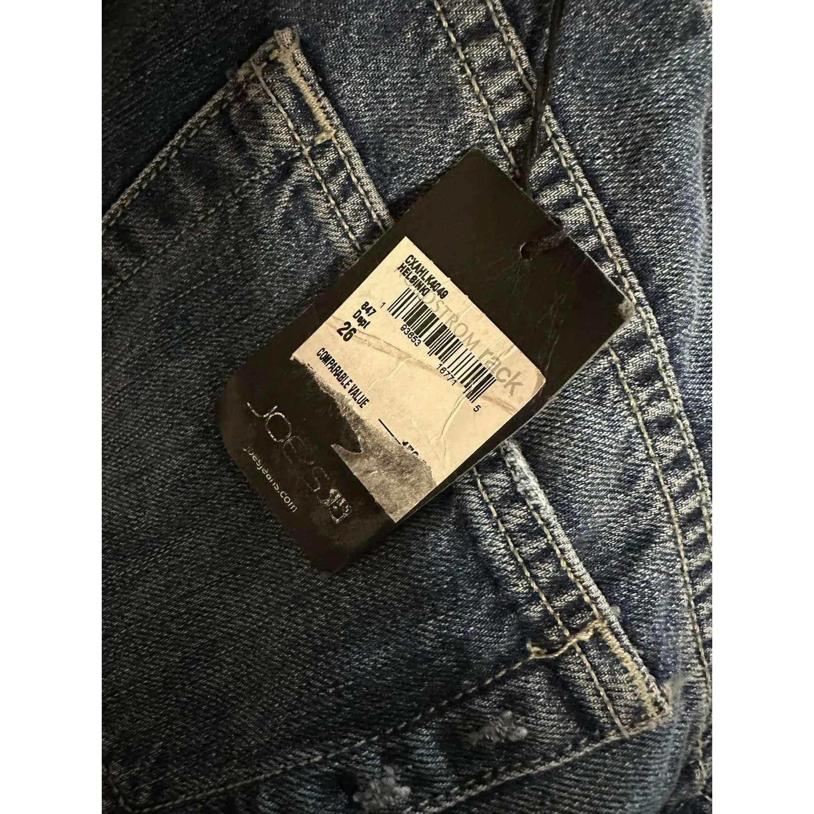 Joe's Jeans Helsinki‎ Cut-Off Denim Shorts Cotton Size 26 NEW - Image 7