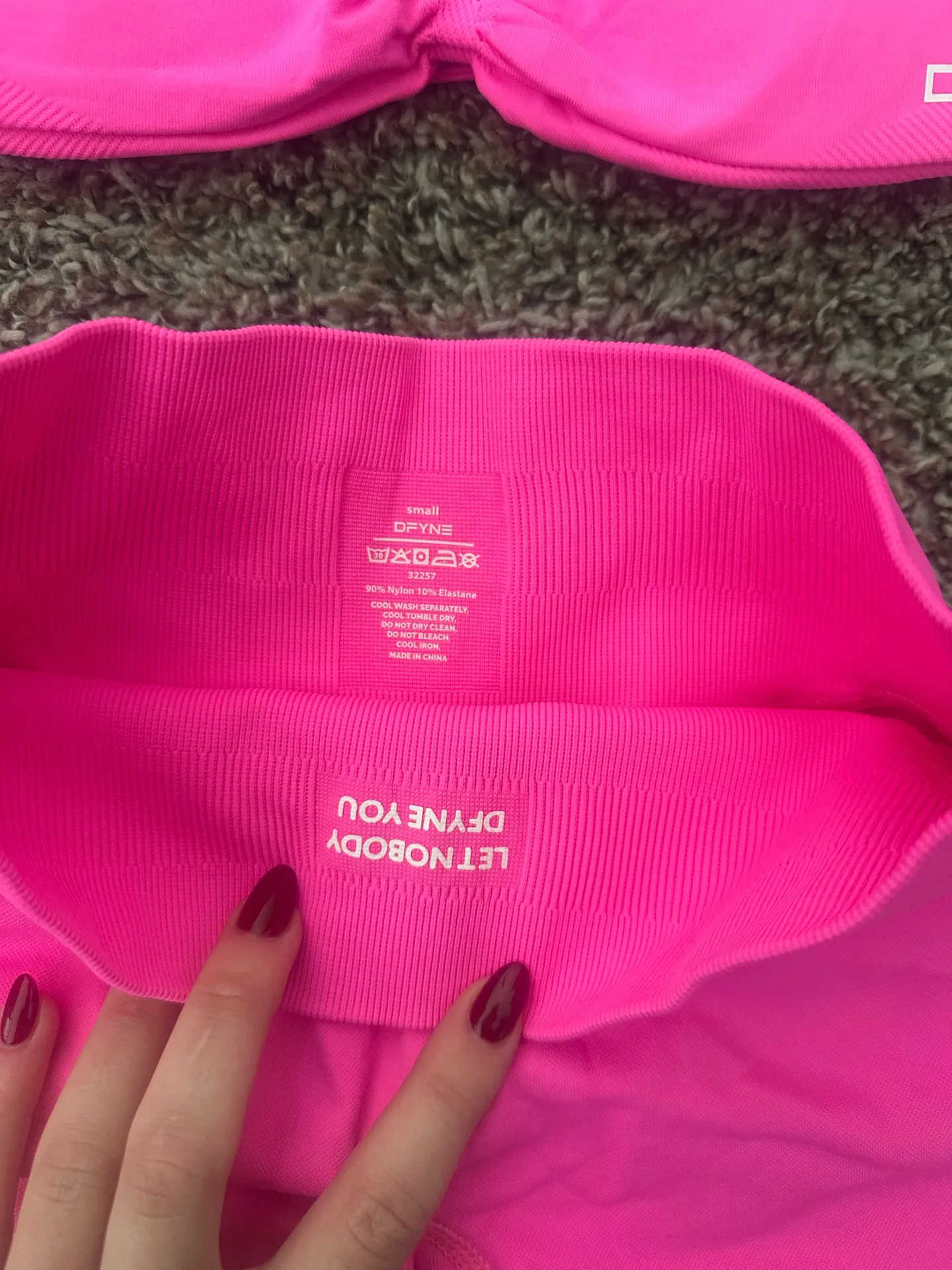 DFYNE Hot Pink Bra & Shorts Set - Image 4