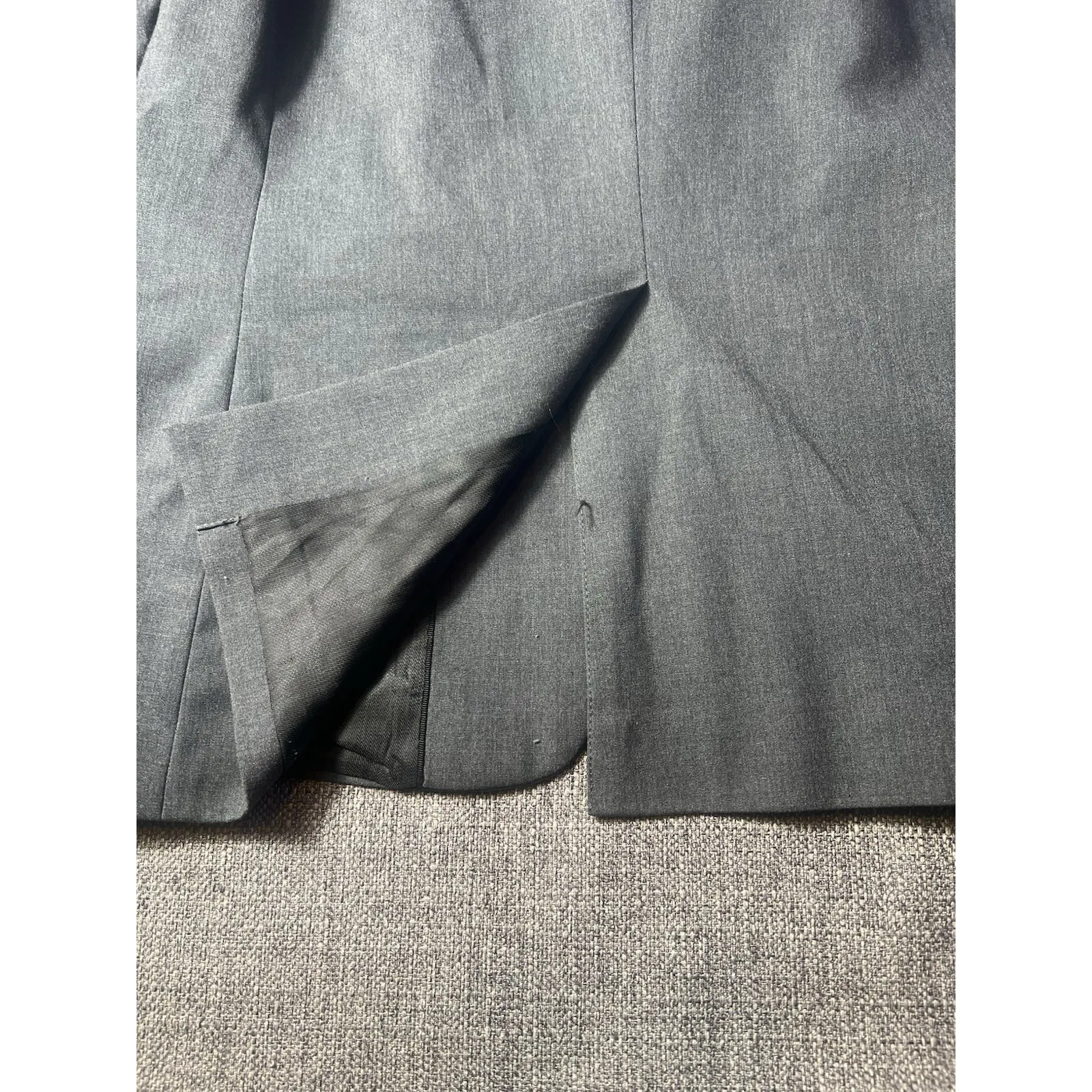 HM FITTED‎ BLAZER DARK GRAY SOLID COLOR SIZE 8 - Image 8