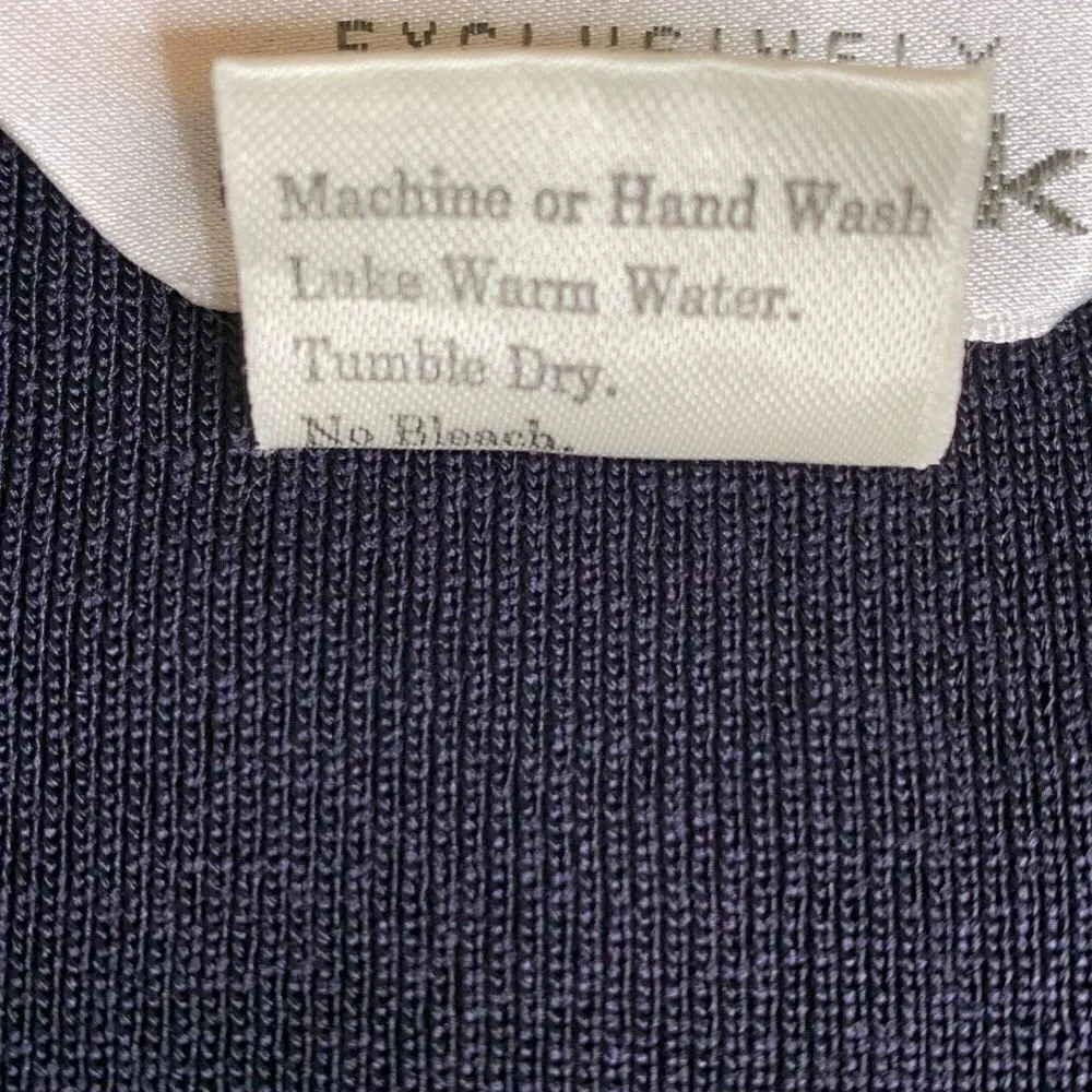 Exclusively Misook Women's Purple Tight Knit Open Front Cardigan Sweater Size S - Image 4