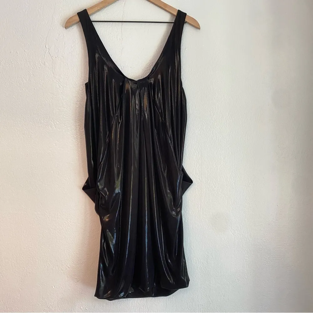 DIANE VON FURSTENBERG Black Sheath Lesley Dress Size 6 - Image 9