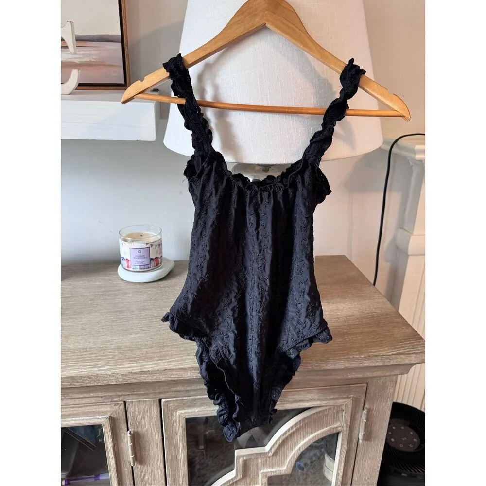 Frankies Bikinis Lucia Eyelet One Piece Swimsuit Size XS - Image 7