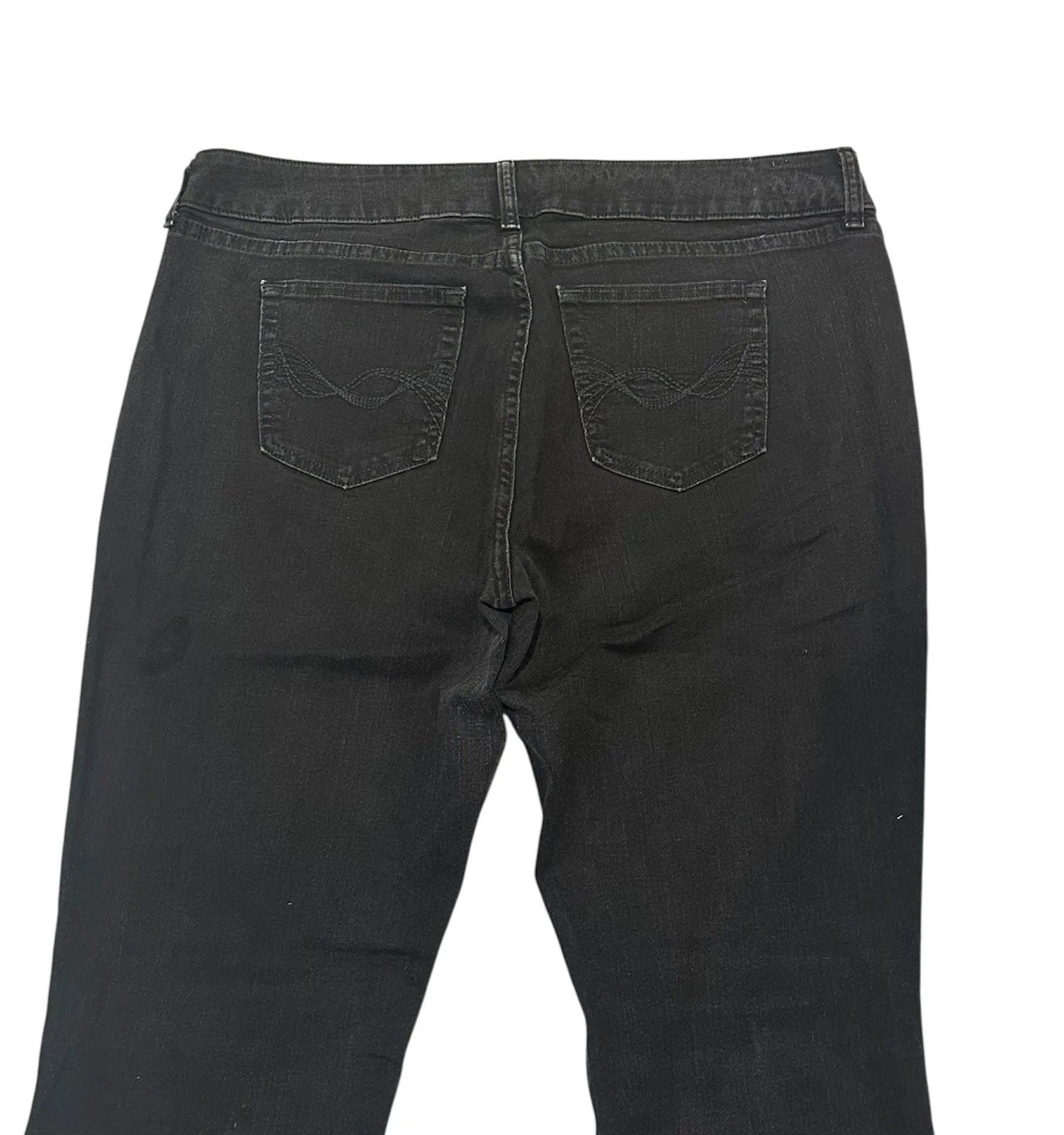 Riders By Lee Mid Rise Bootcut Black Denim Jeans Women's Size 18 - Image 7