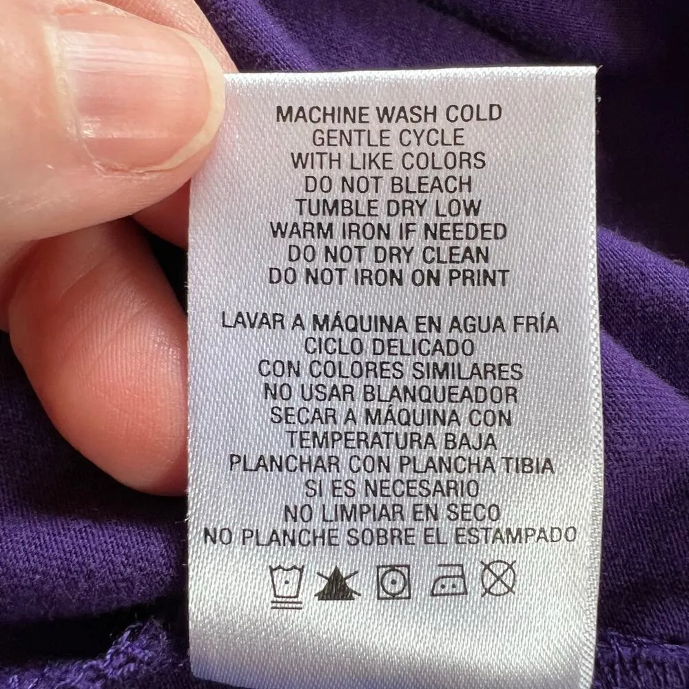 Basic Editions Womens Tank Top Pullover Smocked Empire Waist Purple Small - Image 9