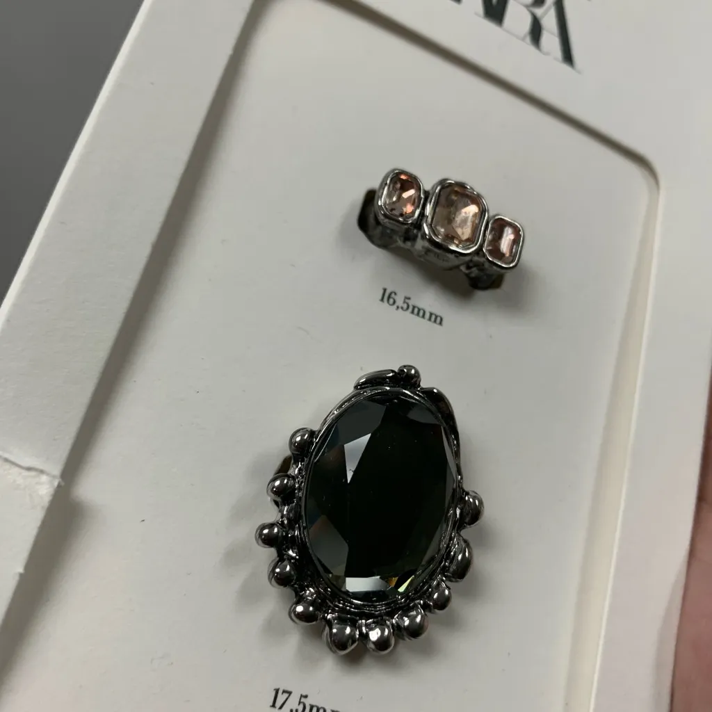 Zara Collection New Women's Ring Set ref 1856/900 boho fairy grunge - Image 3