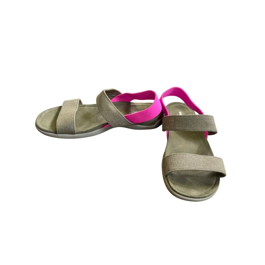 Merrell Womens Olive Pink Elastic Slingback Sandals Size 8 SKU 8708 - Image 2