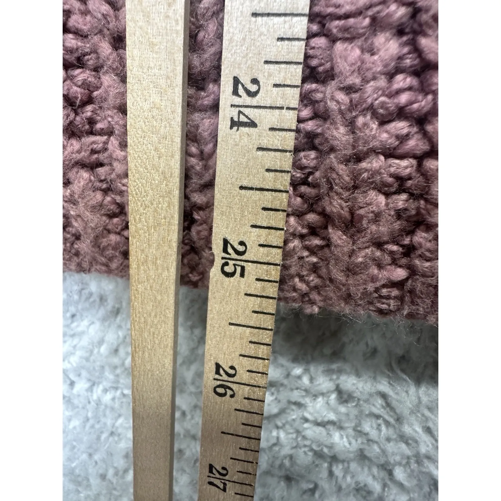 Lucky Brand Sweater Women's Small Pink ‎ Mauve Cable Knit Warm Boho Cozy - Image 5