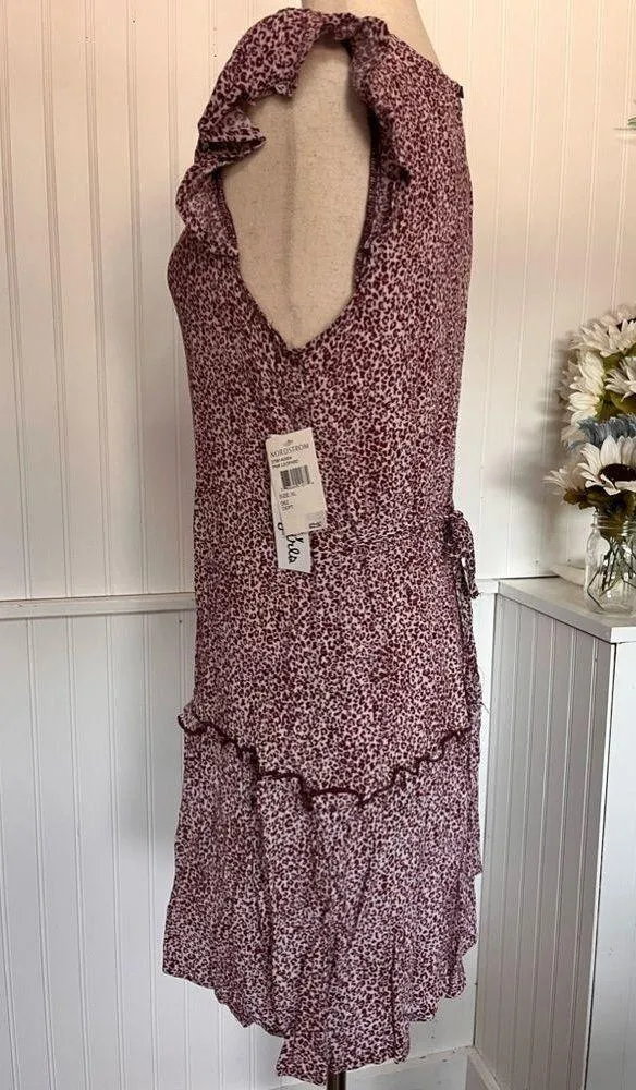 Pink Leopard Print Bohemian Dress - Image 5