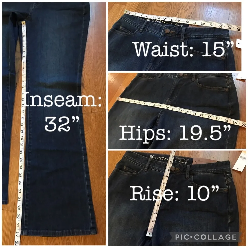 Coldwater creek natural fit boot cut jeans size 6 - Image 11