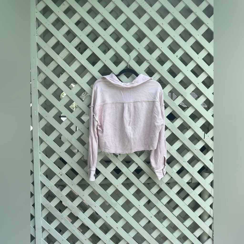 COPY - Free People Cropped Shacket - Image 3