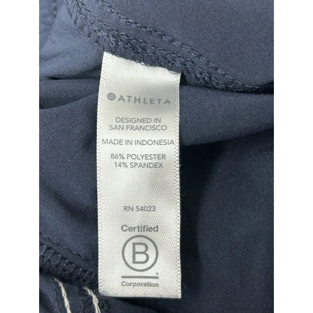 Athleta Pants Womens 2 Petite Navy Blue Chelsea Cargo Pocket Jogger Stretch - Image 6