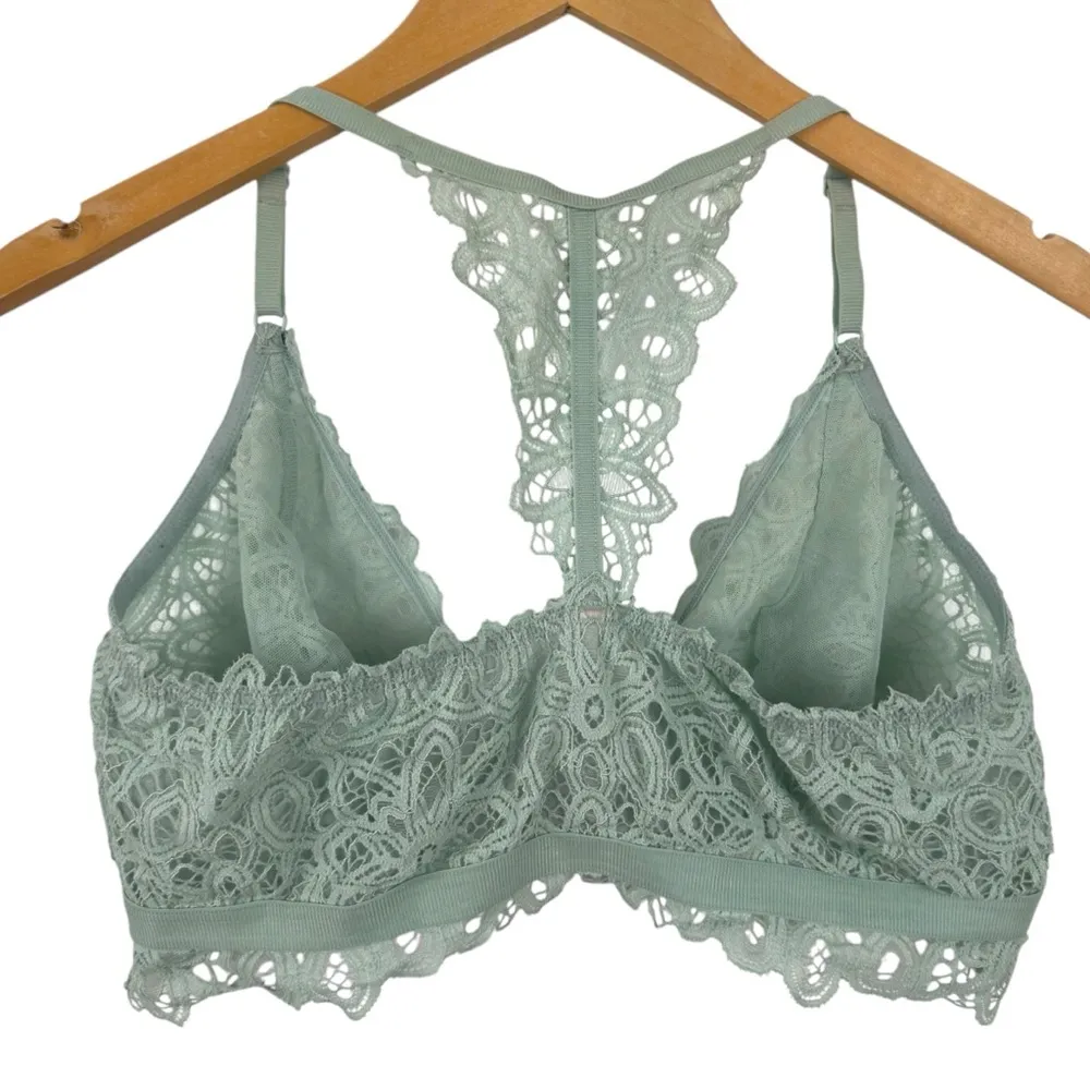 ThirdLove Boho Lace Unpadded Bralette Bra Front Closure Racerback Women's XLarge - Image 8