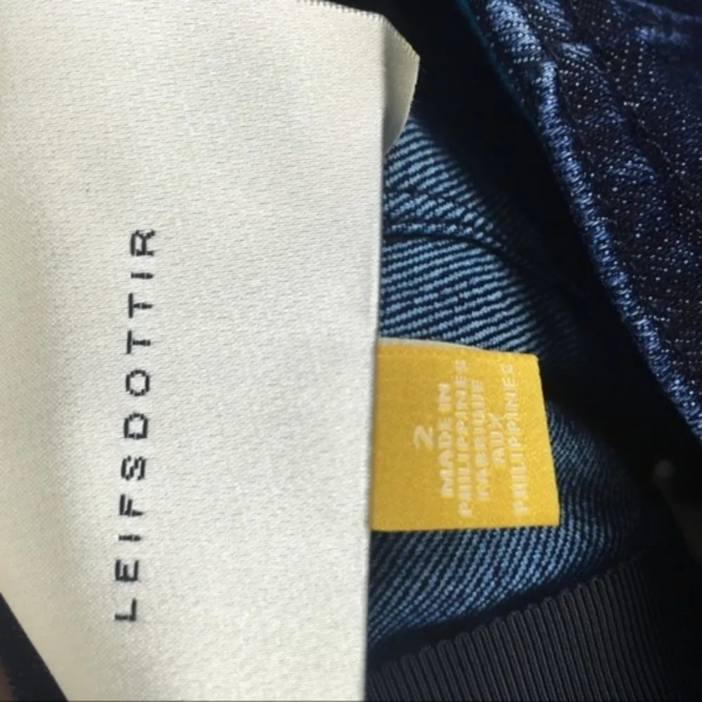 Anthropologie Denim Ruffle Bodycon Skirt - Image 7