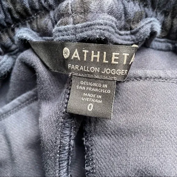 Athleta Farallon Jogger Stratum Blue Camo Athleisure Cotton Pants Size 0 | XS - Image 10