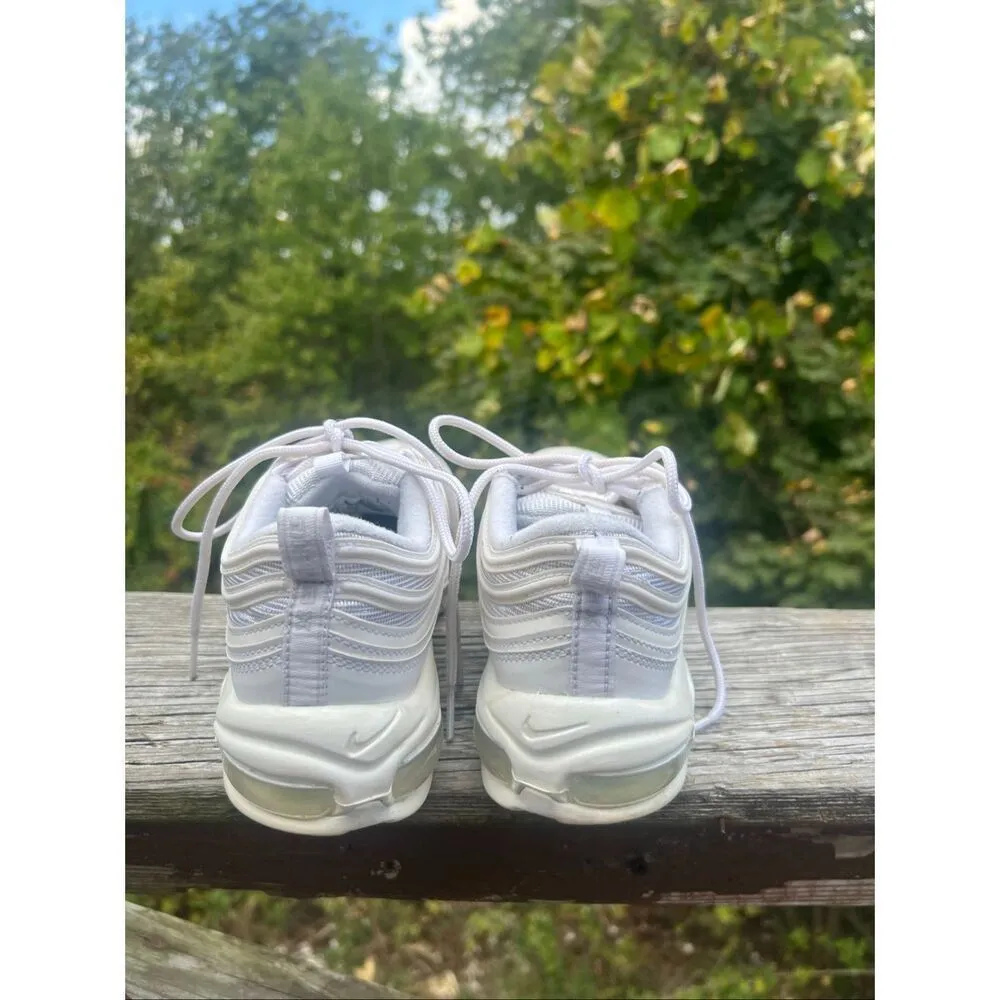 Nike Womans Air Max 97 Triple White Sz 8 921733-100 - Image 3