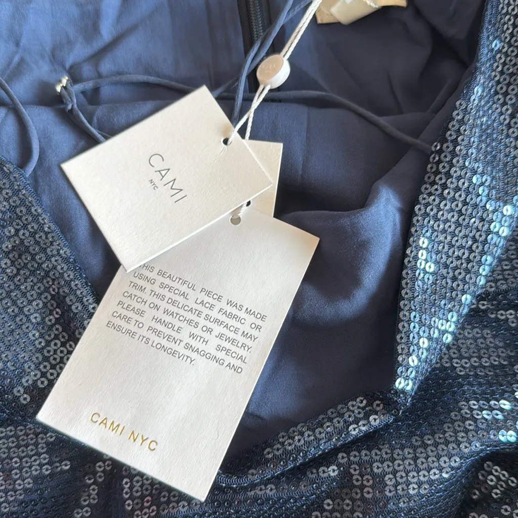 NWT Cami NYC Zoya Sequined Minidress in navy - Image 10