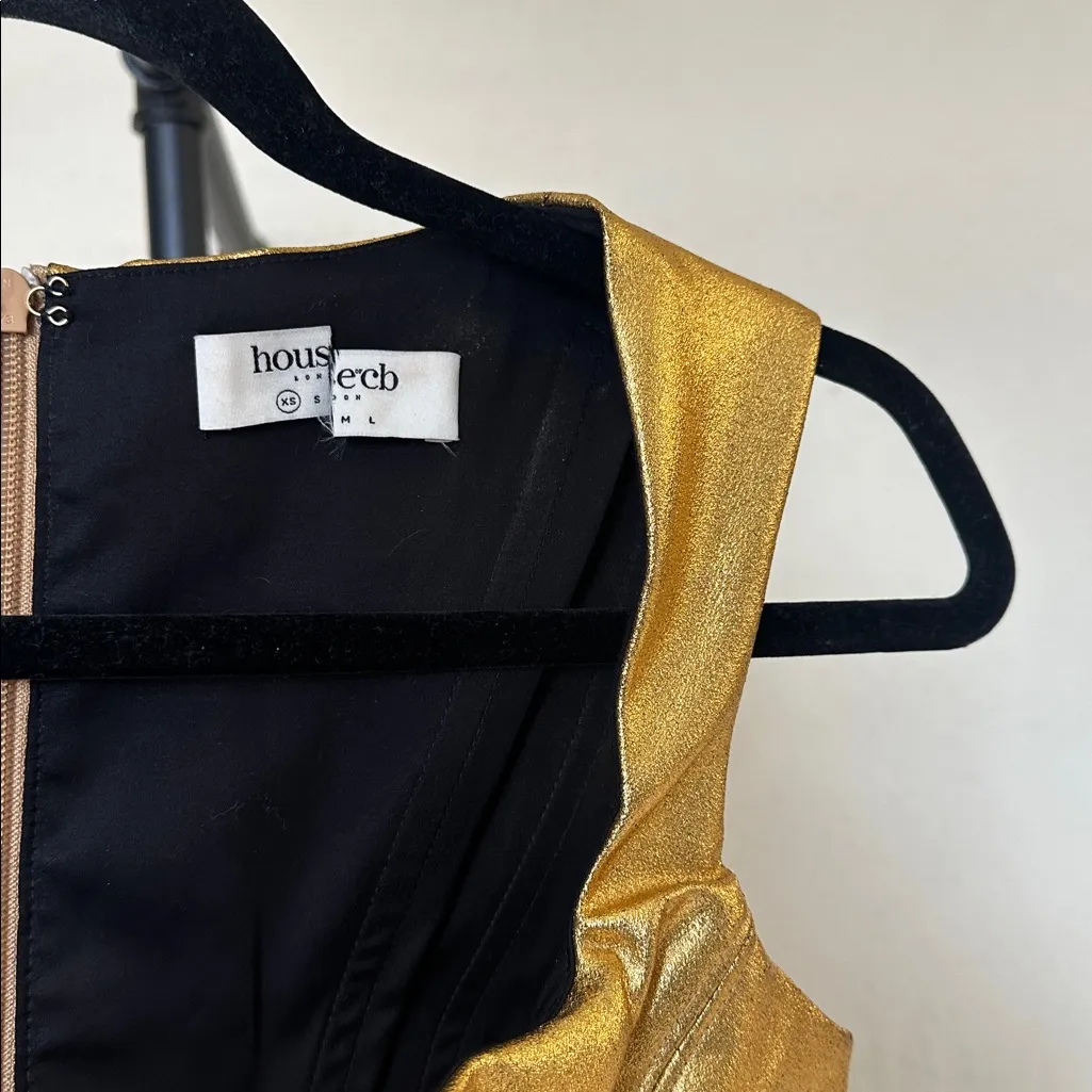 House of‎ CB 'Karia' Gold Corset Top NWOT size XS - Image 8