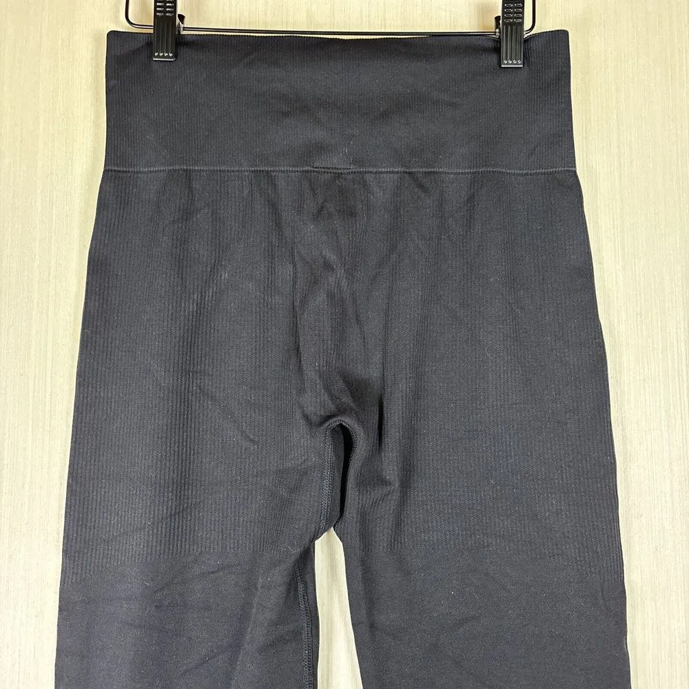 PINK Victoria Secret‎ Sz L Cool Comfy Leggings Black Red High Rise Stretchy - Image 10