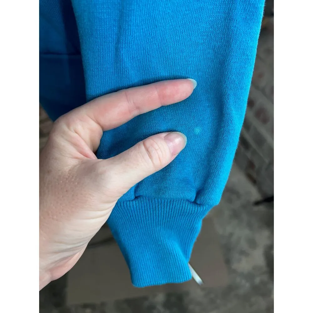sweat suit sweat shirt sweat pants 1980s blue Size M - Image 7