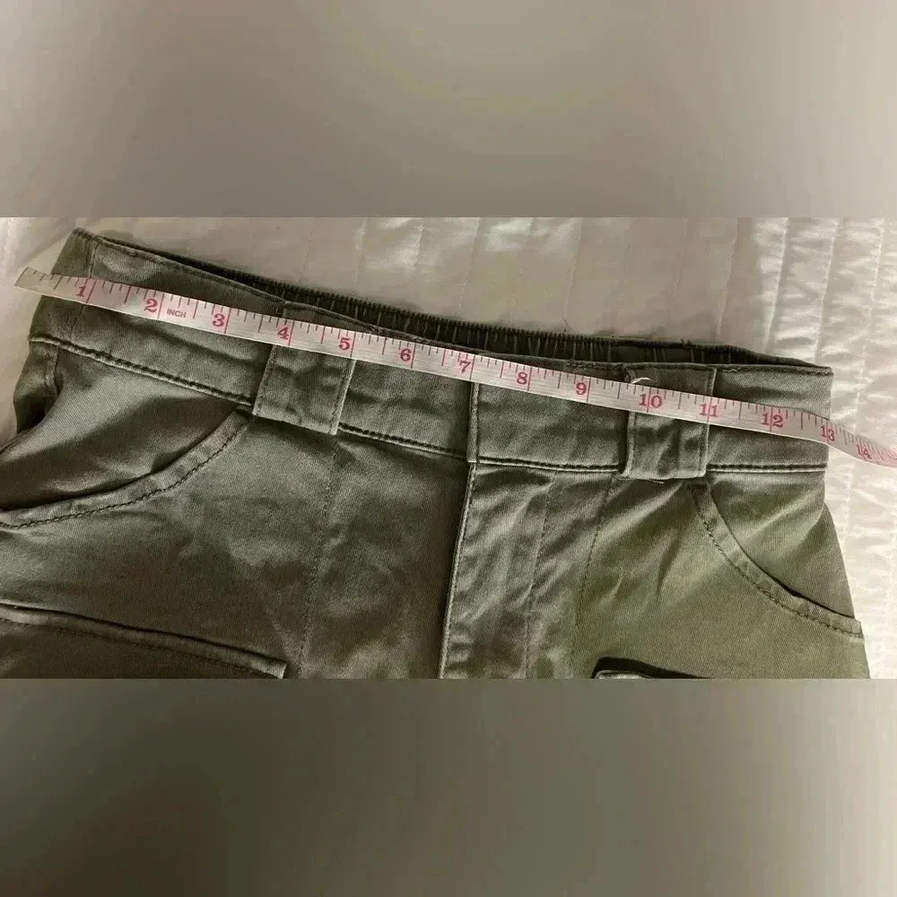 Hollister ultra high rise mom pant XS green Y2K teen fashion pants elastic waist - Image 8