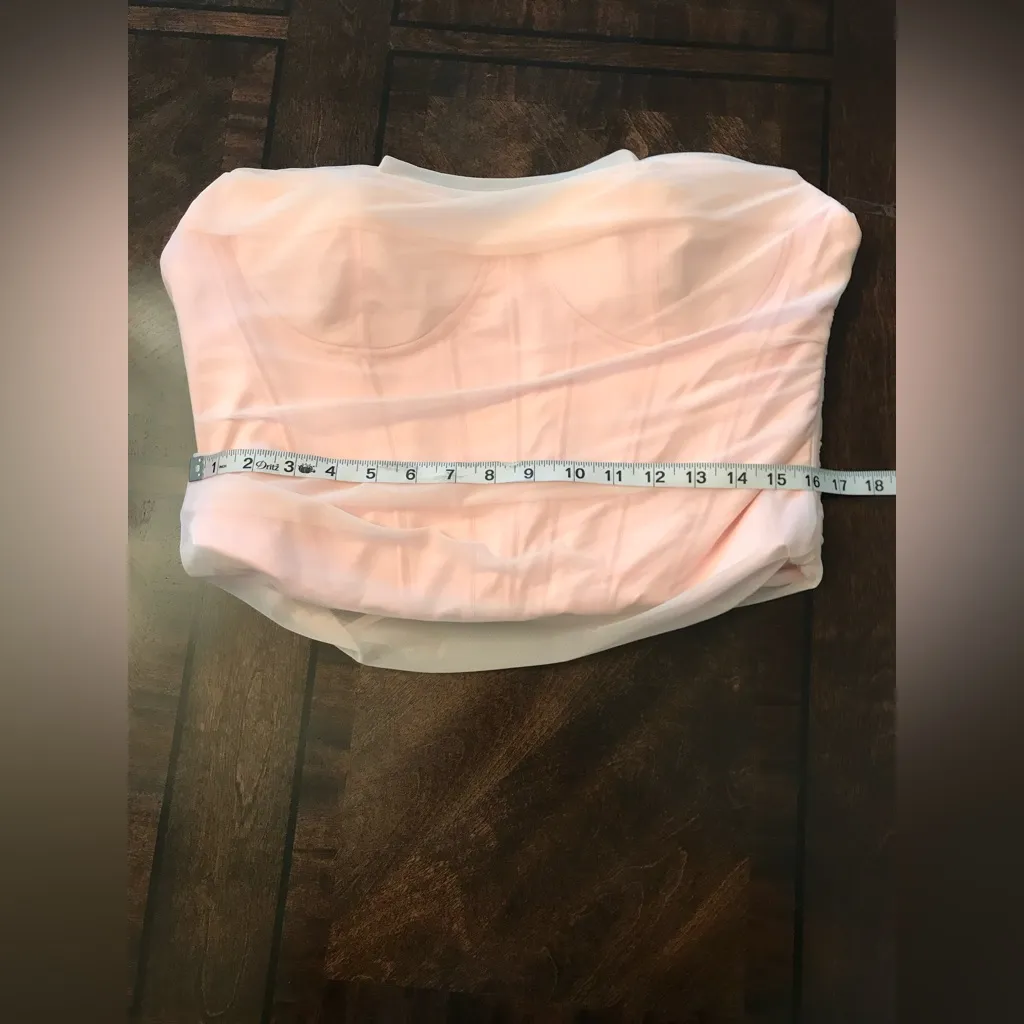 HOUSE OF CB 'Georgie' Ballerina Pink Strapless Corset/Size XL / L+ (Regular Cup - Image 9