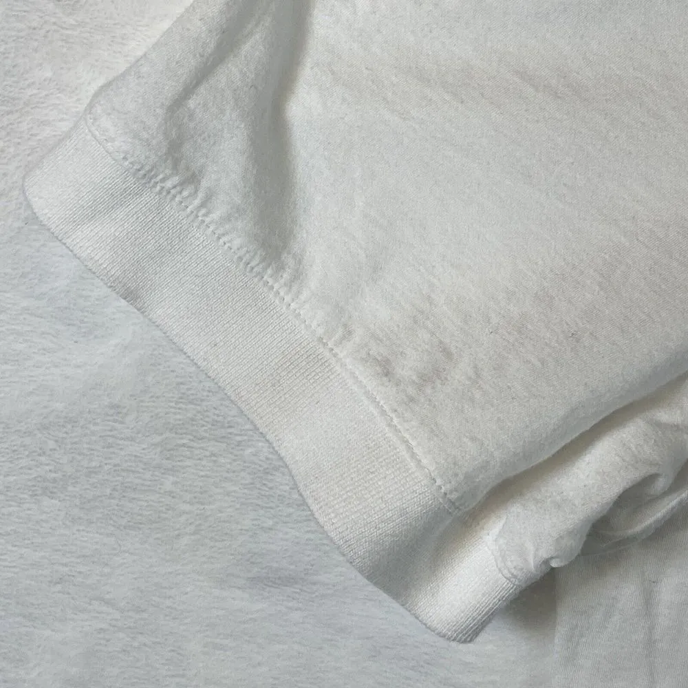 James Perse Women polo white short sleeve collar v-neck 100% cotton sz 2 - Image 6