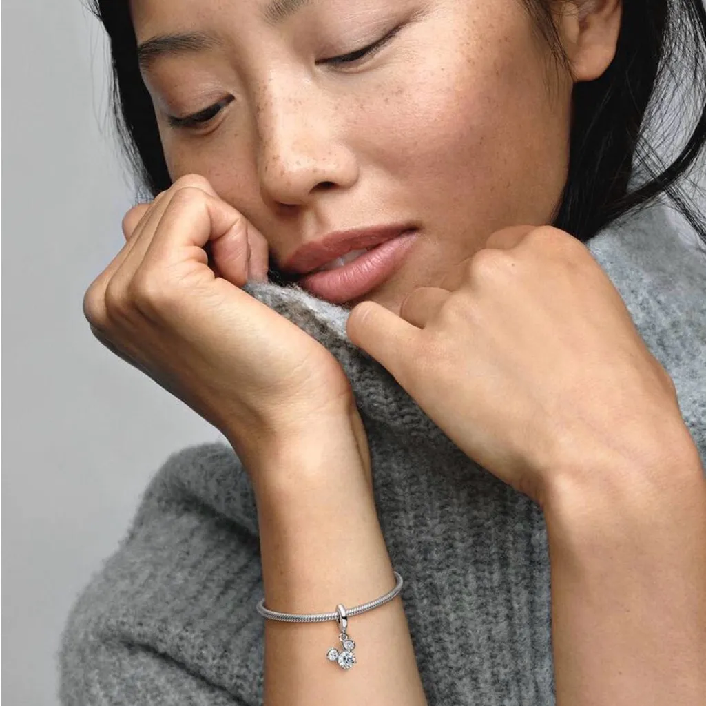 NWT Disney Mickey Mouse Sparkling Head Silhouette Dangle Charm - Image 5