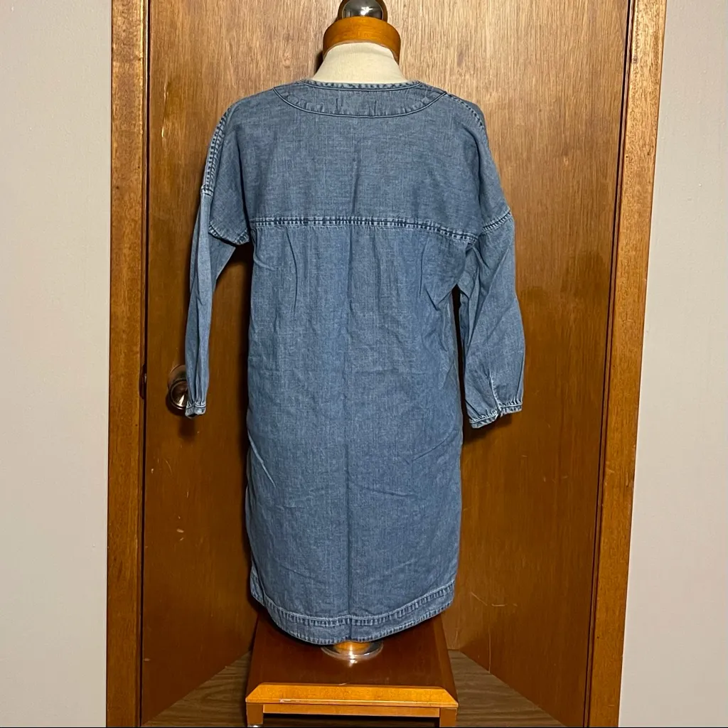 Madewell Woman’s Casual Denim Classic Lightweight Mini Dress Size XS - Image 6