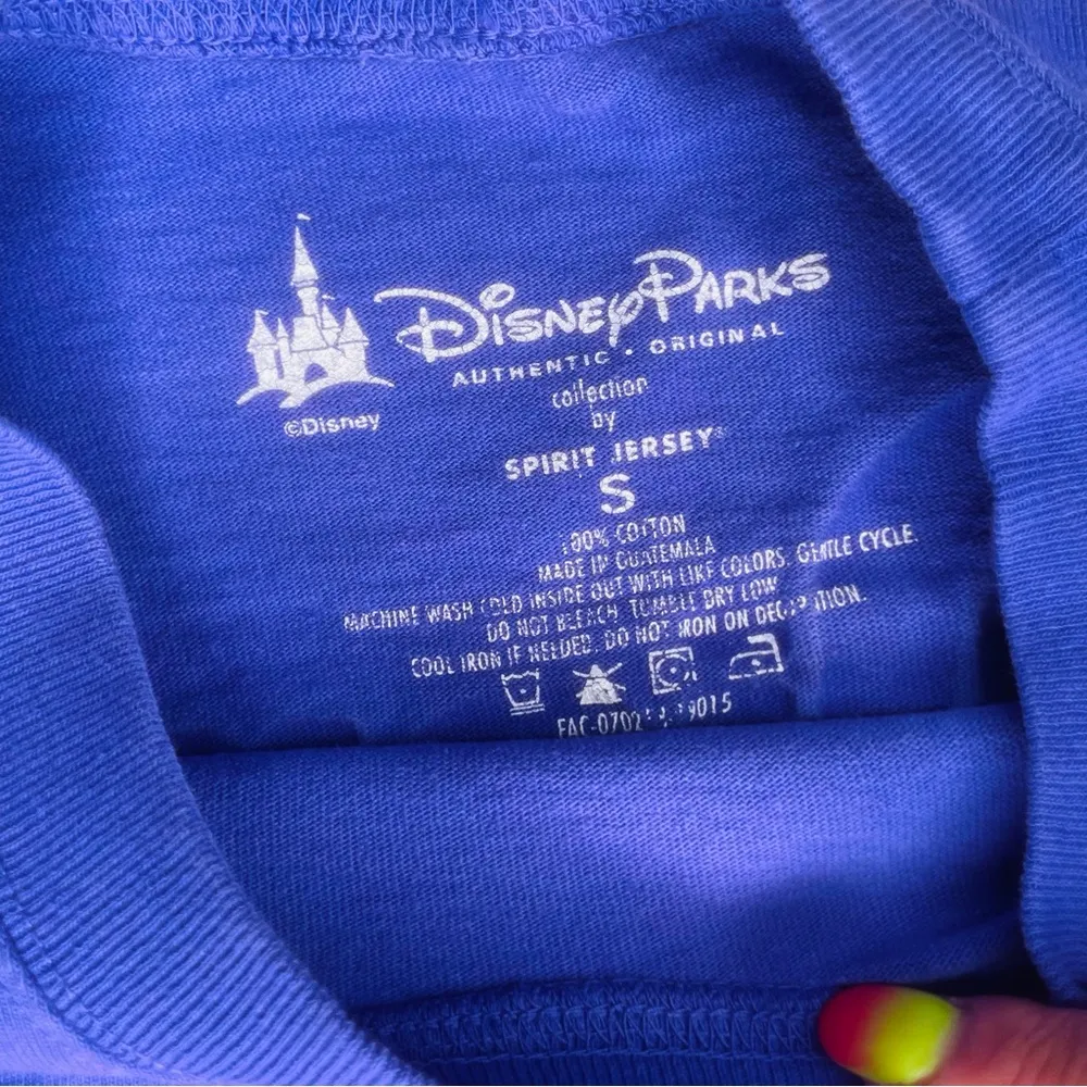 Walt Disney world Parks Spirit Jersey purple Raised Glitter sweatshirt sweater s - Image 3
