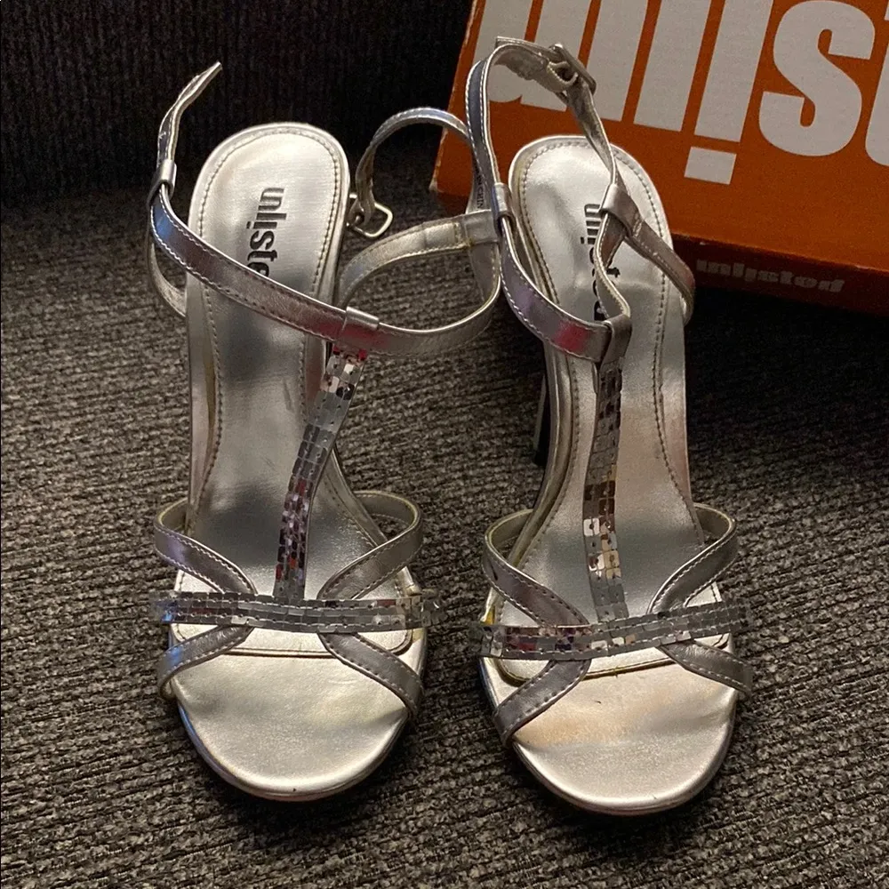 Unlisted Silver Strappy Heels for Special Occasions 6.5 - Image 2