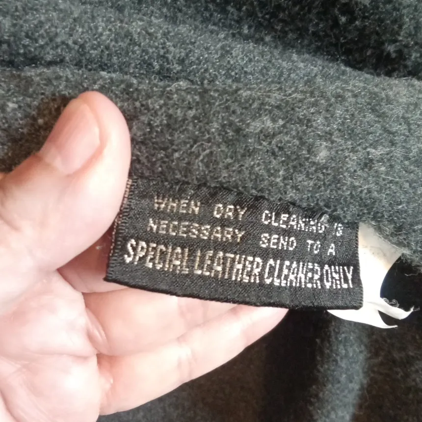 Wilson Leather Vintage Lined Hooded Full Zip Heavy Winter Womens Medium - Image 10